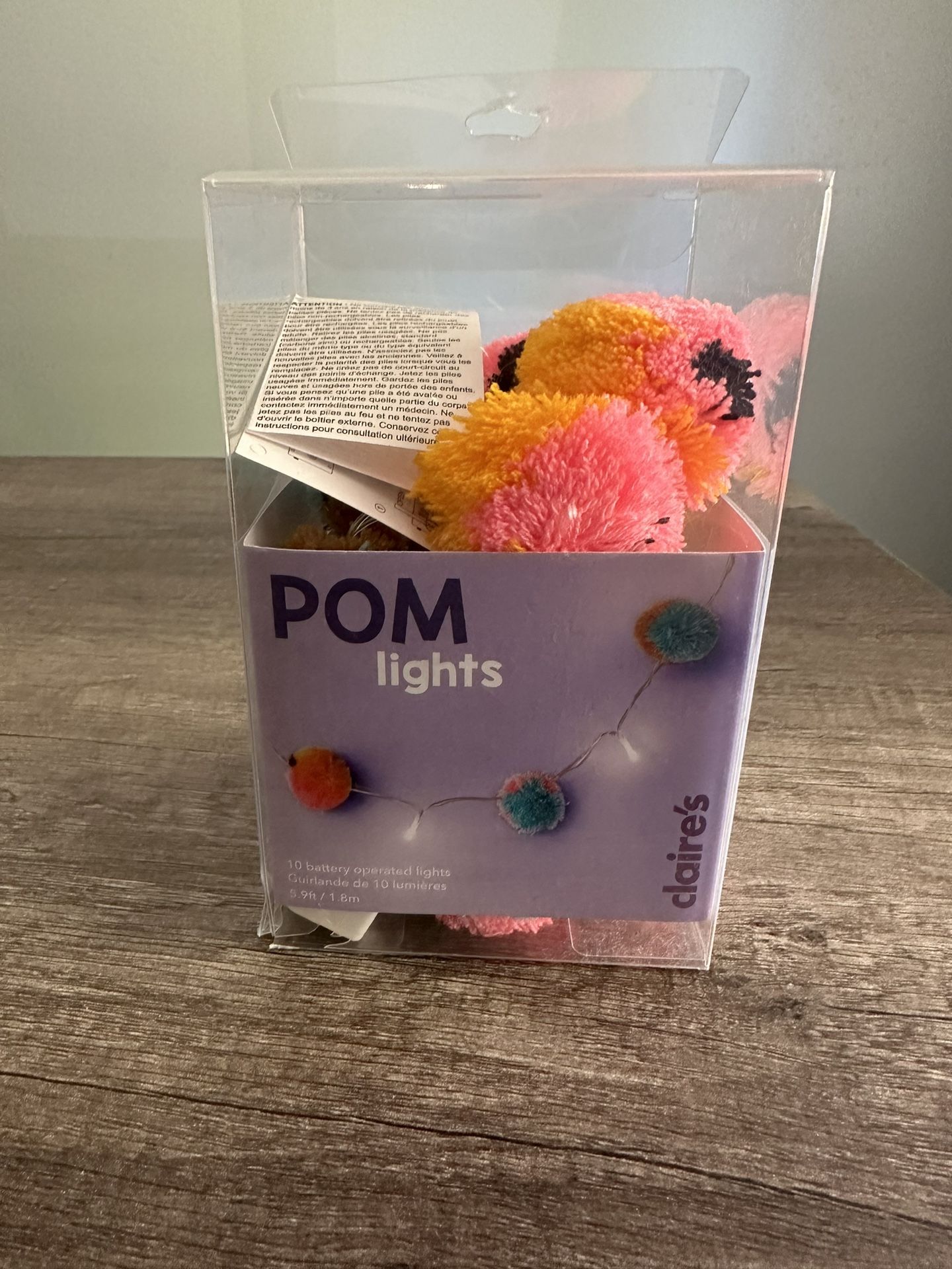 Pom Pom String Lights New in package
