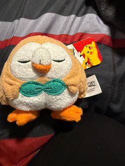 Pokemon plush sleeping rowlet