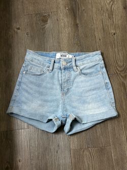 Light wash shorts