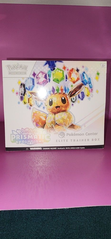 Pokemon Center Prismatic Evolutions Elite Trainer Box Etb