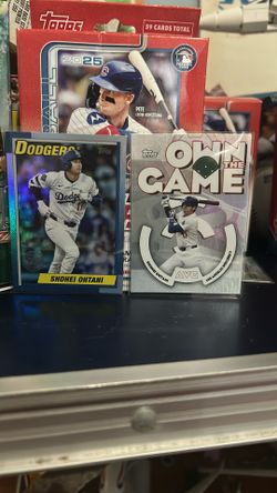 Ohtani 1990 Insert Blue Foil And Own The Game Insert Ohtani