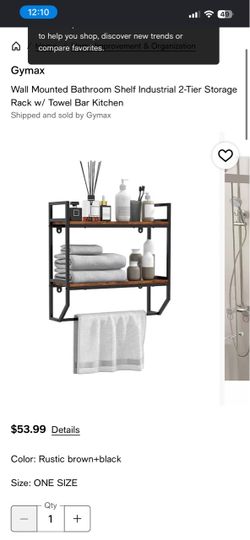 Wall mounted bathroom shelf new 15$