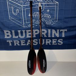 🛶 Overmont Adjustable Kayak Paddle – 2-Piece | Lightweight | Red/Black 🛶