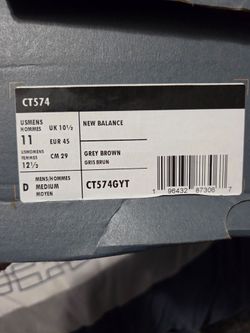New Balance CT574 Sneakers Grey Brown mens Size 11
