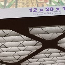 Nordic Pure 12x20x1 (11 1/2 x 19 1/2 x 3/4) Pleated MERV 12 Air Filter, New