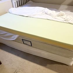 King Mattress + Box Spring + 4” Memory Foam Topper