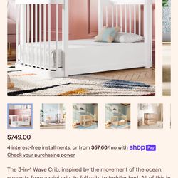 Nestig Wave Crib Toddler Conversion Only 