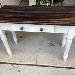 Hall / console table all wood solid sturdy has drawer beautiful  41 wide—18 deep—30 tall must see