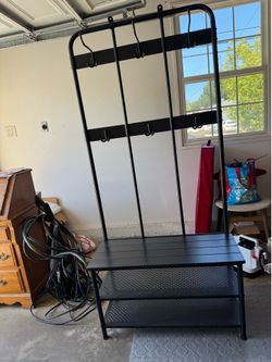 IKEA Pinnig Coat Rack with Shoe Storage