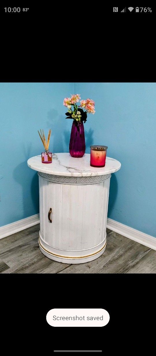 Greek Nightstand Or End Table