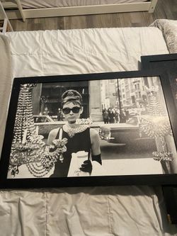 Audrey Hepburn Breakfast At Tiffany’s Wall Art Frame