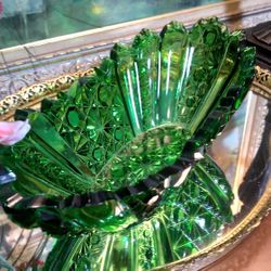 Antique Glass Dish 
