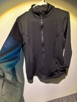 Black Full-Zip Athletic Jacket