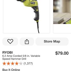 Ryobi Hammer Drill 
