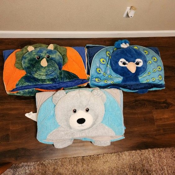 Toddler Hugfun Animal Hooded Slumber Party Sleeping Bags