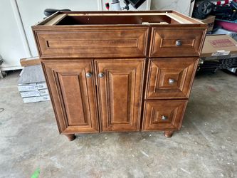 Bathroom vanity , 36inch , walnut color
