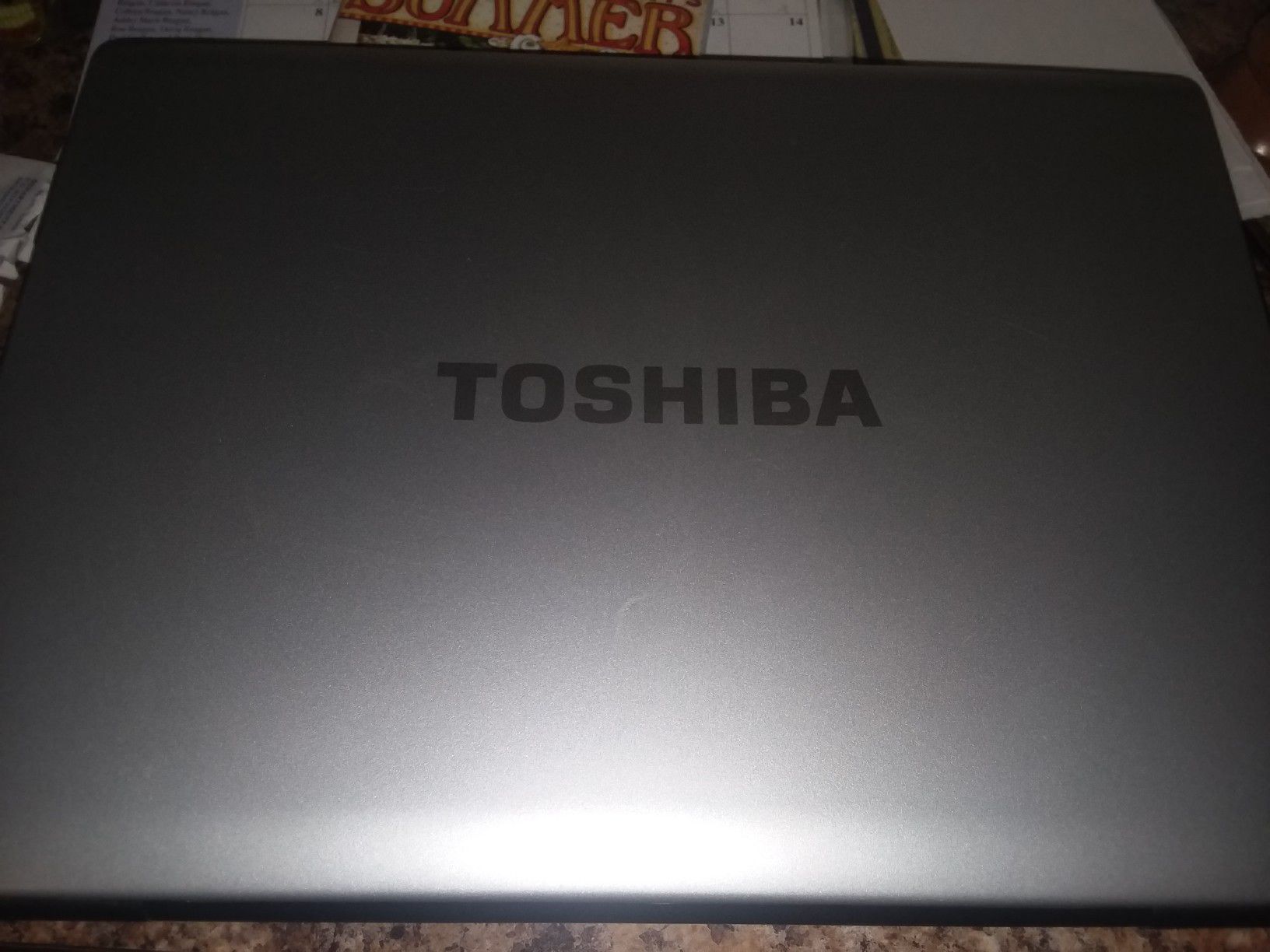 Toshiba laptop with Windows Vista