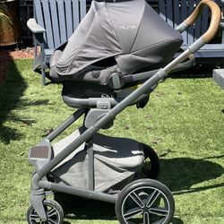 Nuna Pipa Lite Lx  with 2 Bases and Nuna Mixx Stroller
