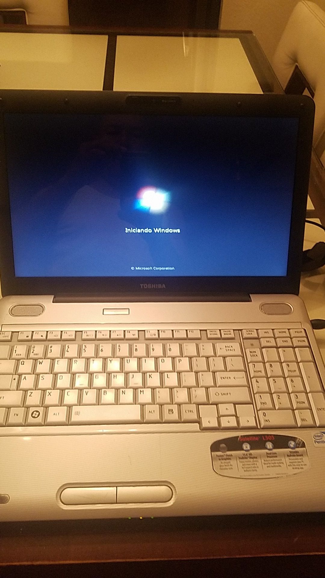 Toshiba Satellite Laptop.