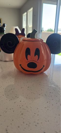 Mickey Mouse Halloween Pumpkin Cookie Jar