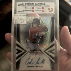 Corbin Carroll And Luis Gonzalez Autographed Cards