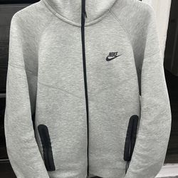 Grey Nike Tech Hoodie Size Small
