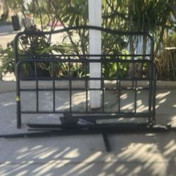 Black Iron Queen Bed Frame 