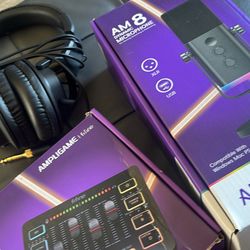 Fifine Mic And S302 Sterling Head Set (Audio Mixer Sold)