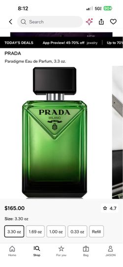 New in packaging  3.4 100ML Prada of paradigme $165 plus tax $182