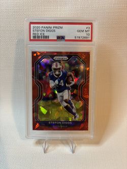 2020 Prizm Stefon Diggs Red Ice #3 Bills PSA 10