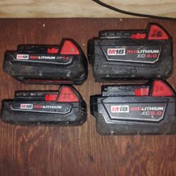 Milwaukee M18 Batteries 