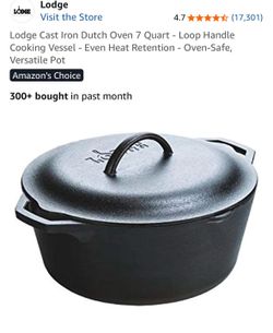 New 7QT Lodge cast iron Dutch oven