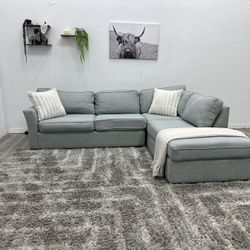 Grey Sectional Couch - Free Delivery 