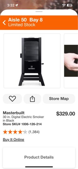 Masterbuilt 30 in. Digital Electric Smoker in Black