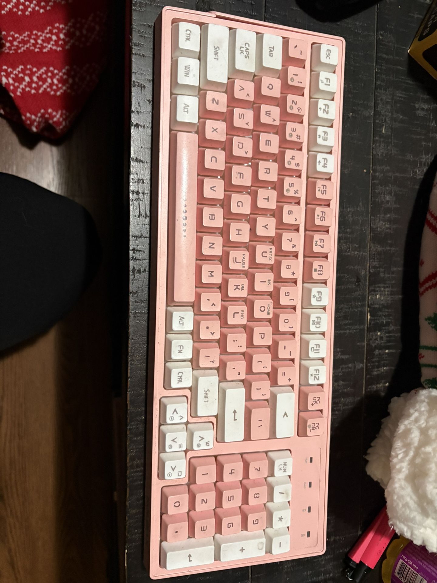 Pink Bluetooth keyboard