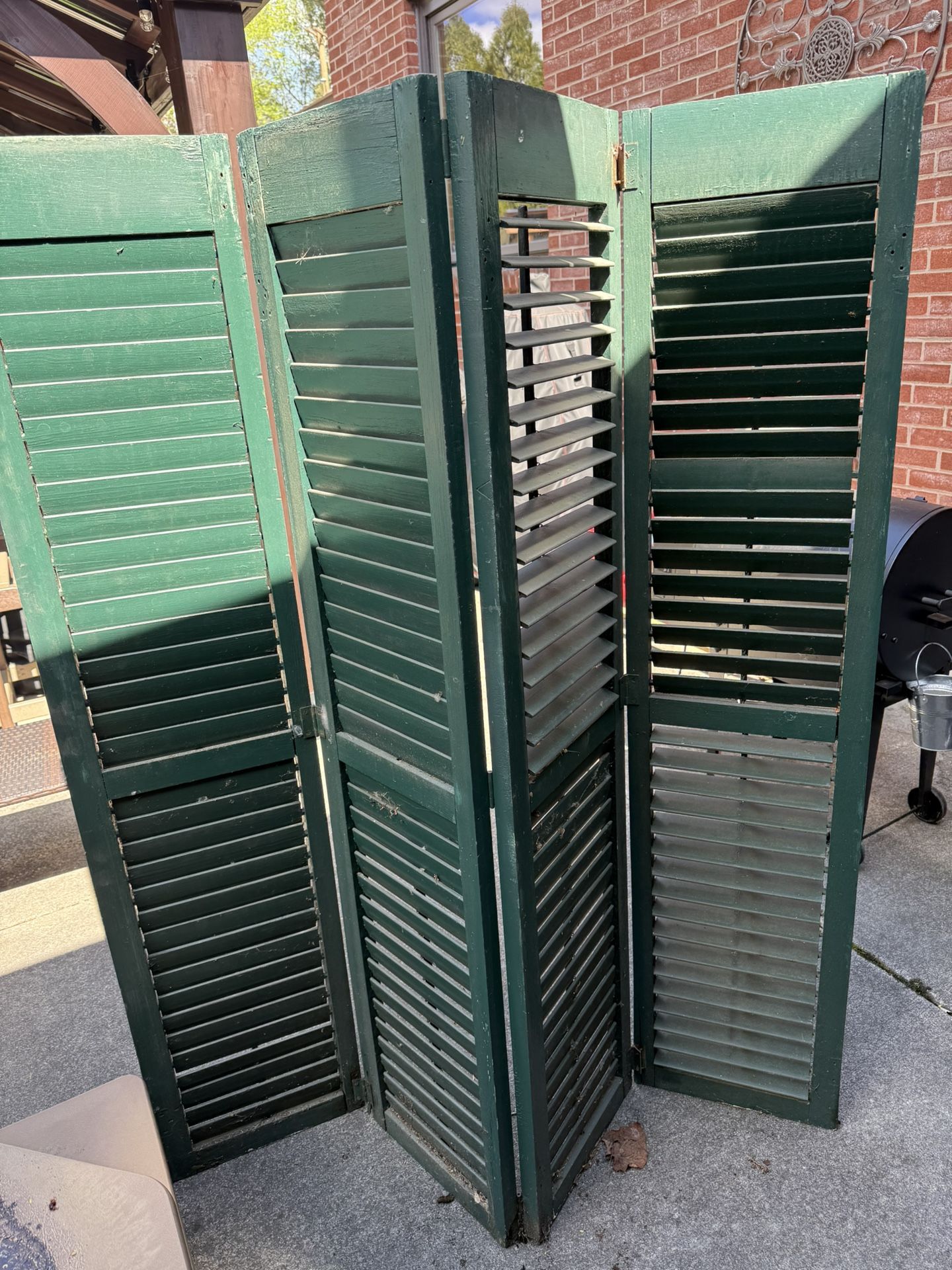 Green Wood Shutters
