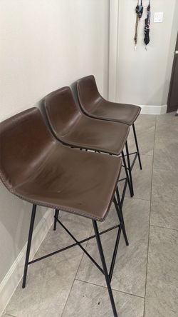 3 Counter height bar stools