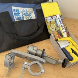 Bad Dog Biter TM Kit - Double Headed Nibbler & Bad Dog Tools Versa Clamp Biter Accessory w/bag