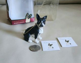 Ornament Dog Boston Terrier American Canine Association Limited Edition Display