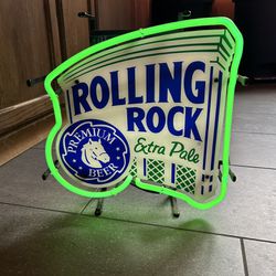 Rolling Rock Neon Beer Sign
