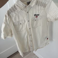Coors x huckleberry collab cowboy shirt
