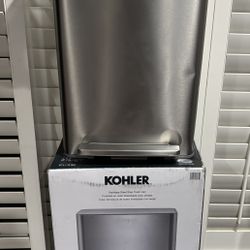 New Kohler 47L/13ga Step Stainless Steel Kitchen Waste Bin Trash Can - $35