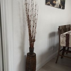 Jarrón decorativo de metal
