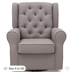 Light Grey Nursery Rocking Chair/glider 