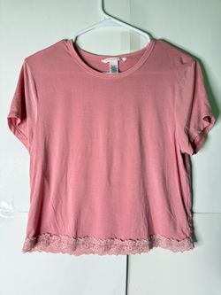 Victoria Secret Bight Pink Short-Sleeve T-Shirt Size XL
