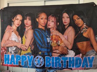 Katseye happy birthday banner