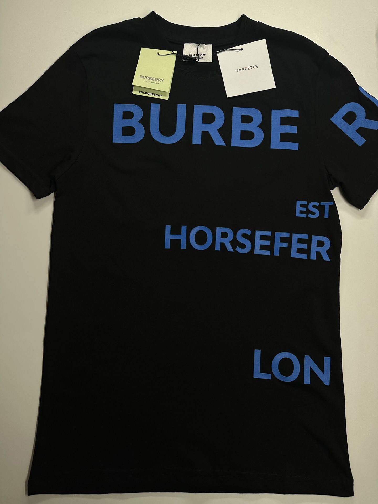 BURBERRY Horseferry Logo Men's Black T-Shirt