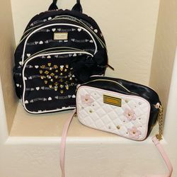 Betsy Johnson Backpack/Purse Bundle