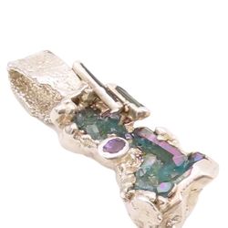 Peridot & Amethyst Pendant