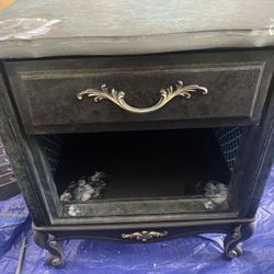 Hand Detailed And Refurbished French Provincial Side Table